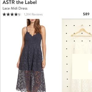 ASTR black lace dress